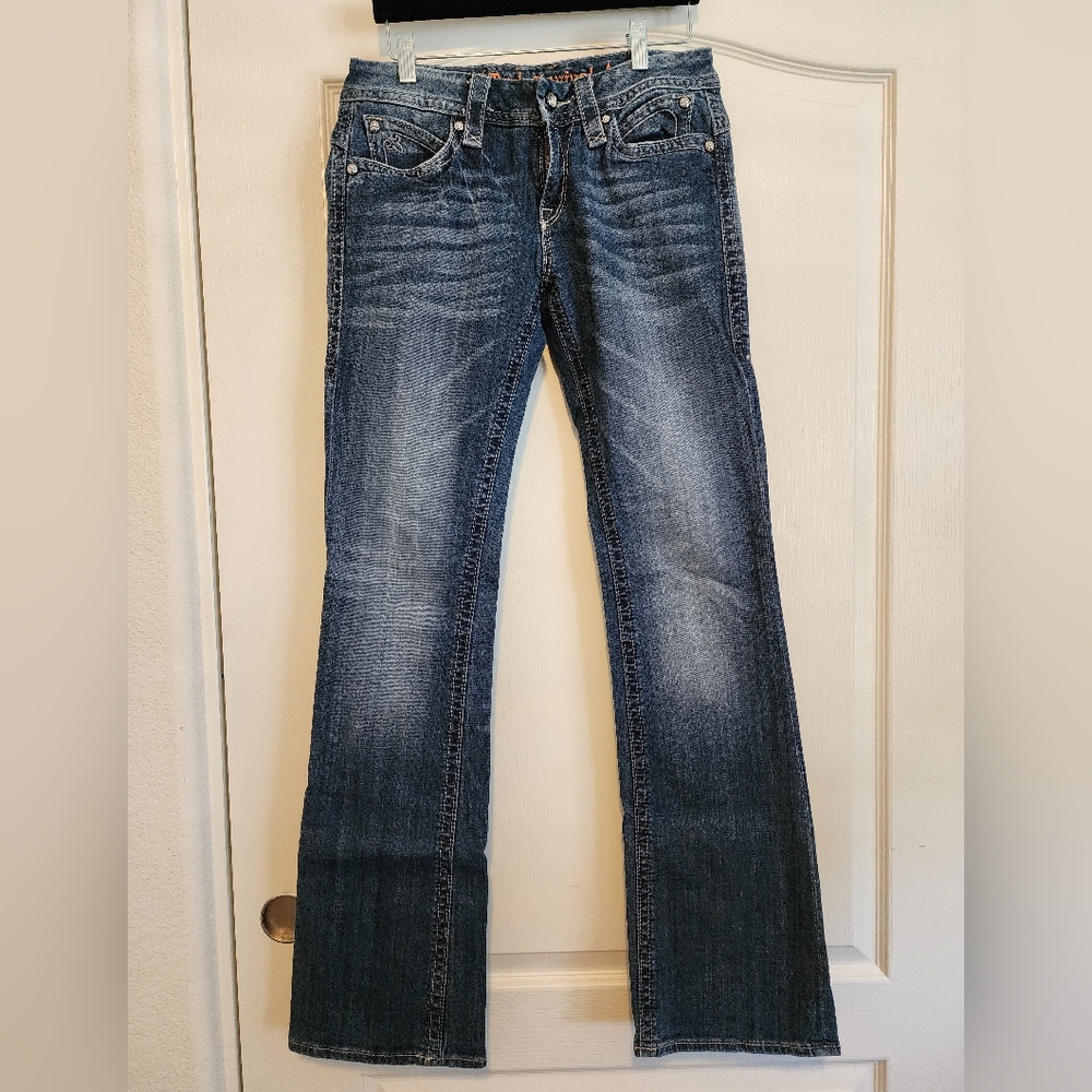 Rock Revival SASHA Easy Boot Cut Jeans with Fading.